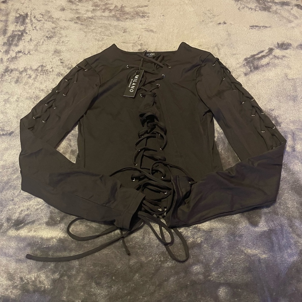 Milano Di Rouge - Leya Lace Up Top